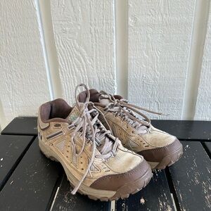 Tan and Brown Hiking Shoes